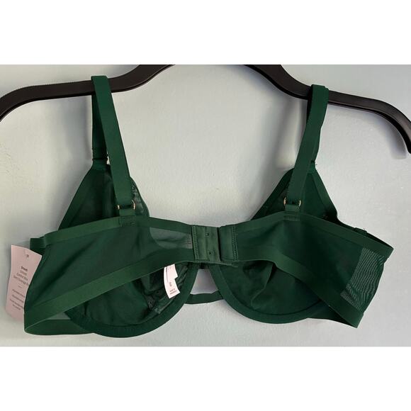 Auden Mesh Unlined Demi Bra 36B Green - Picture 7 of 7